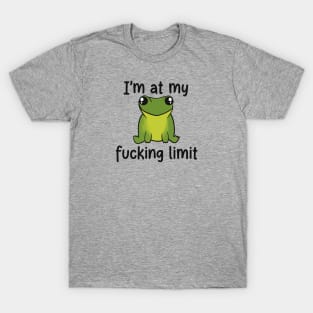 I’m At My Limit Funny Frog T-Shirt